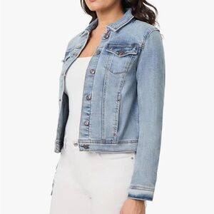 Kensie Light Blue Denim Stretchy Trucker Jacket Small